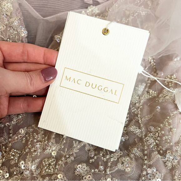 Mac Duggal Lavender Maxi Dress - Picture 6 of 11